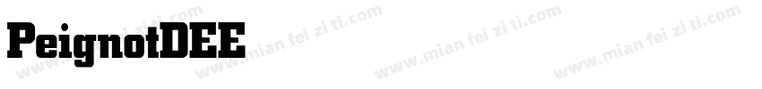 PeignotDEE Bold字体转换